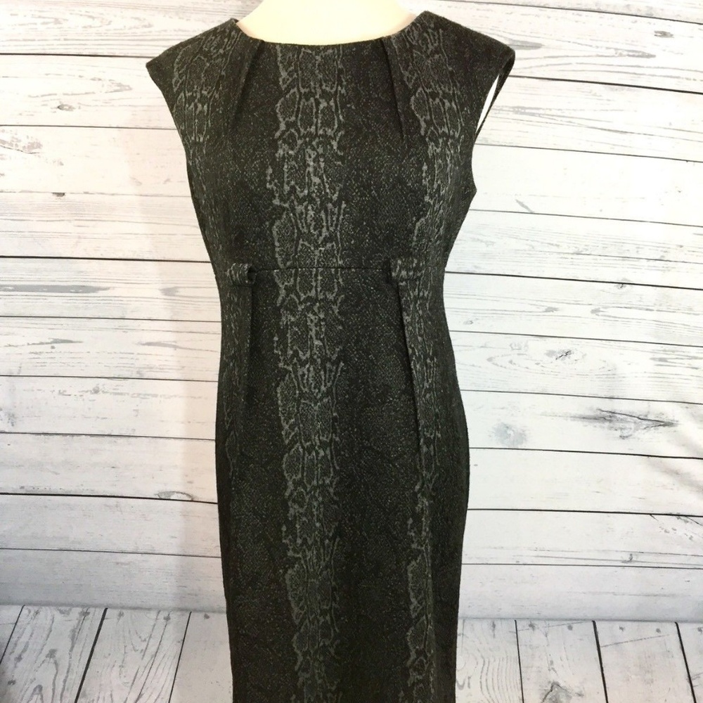 Calvin Klein 8 Reptile Snake Print Sleeveless Plea